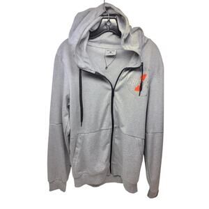Riflessi Mens Medium Gray Full Zip Hoodie Chosen 1 Logo Tech Fleece Streetwear